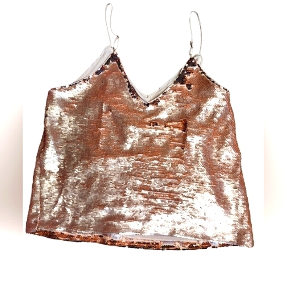 GB Bini Rose Gold Sequins Large top